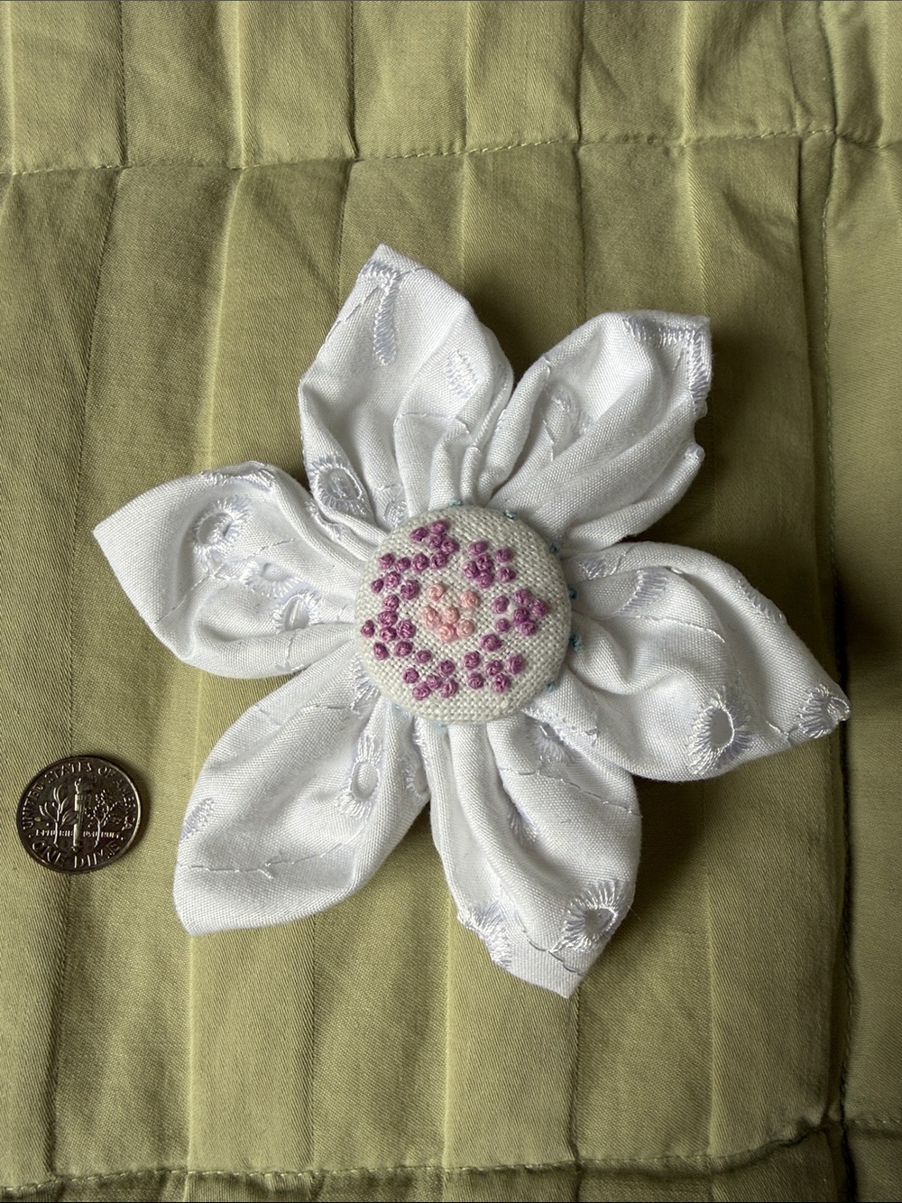 Hand Made Flower Pin